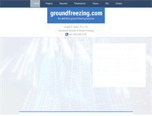 Tablet Screenshot of groundfreezing.com